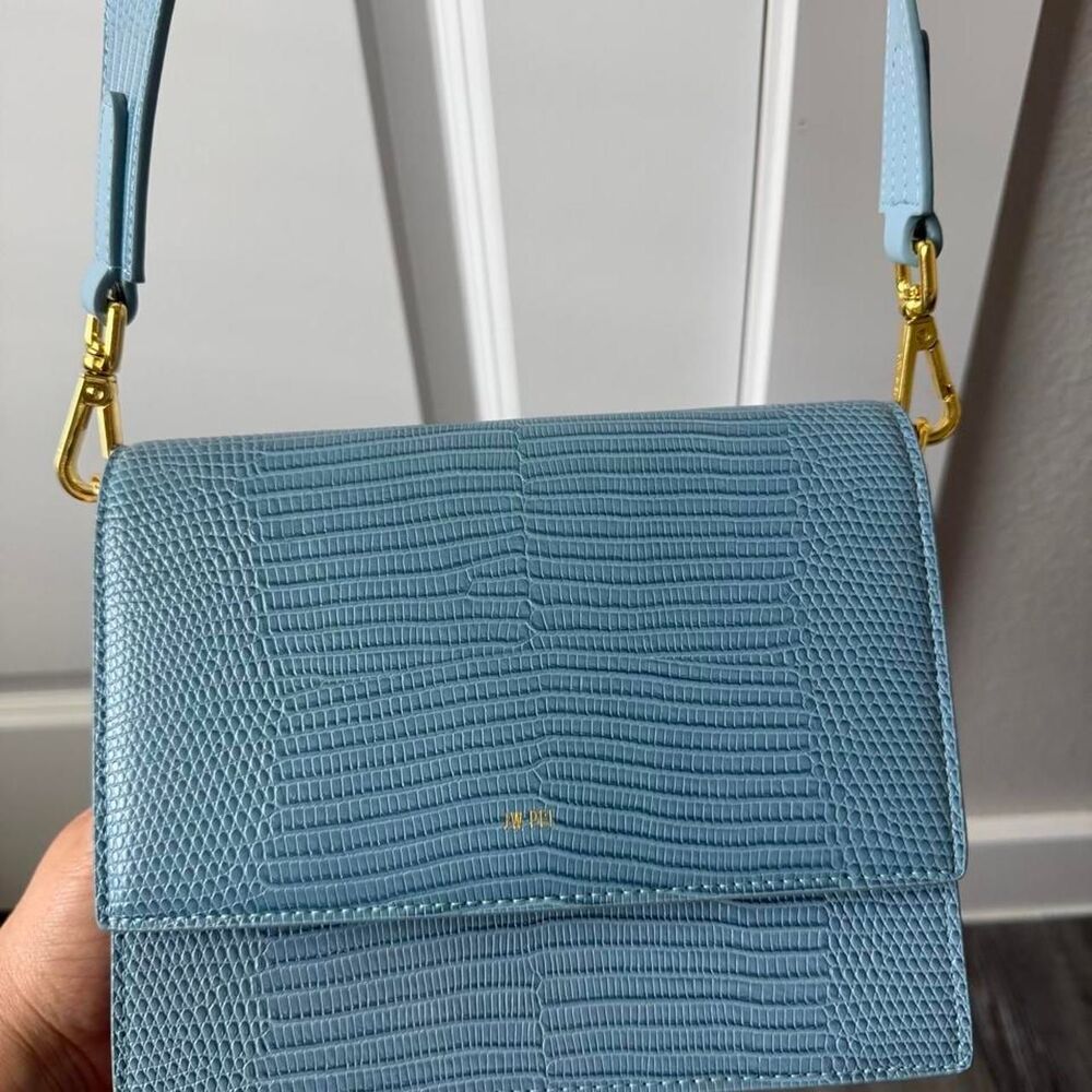 JW Pei Embossed Crossbody Beautiful Blue Bag